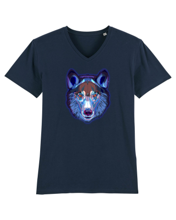 Skull Neon Wolf  French Navy