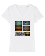 Vama Veche Beach Tricou mânecă scurtă guler V Damă Evoker
