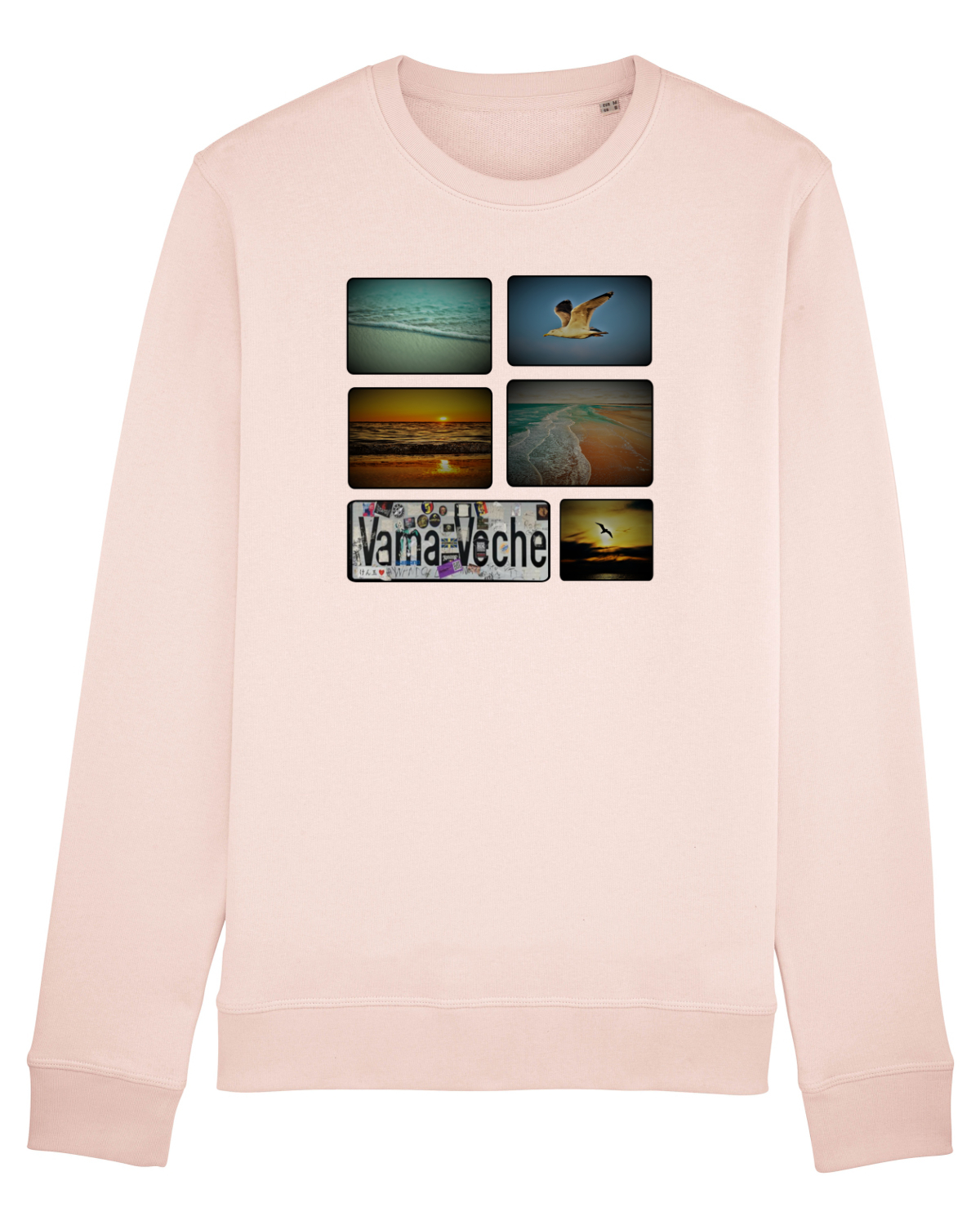 Bluză mânecă lungă Unisex Rise Candy Pink