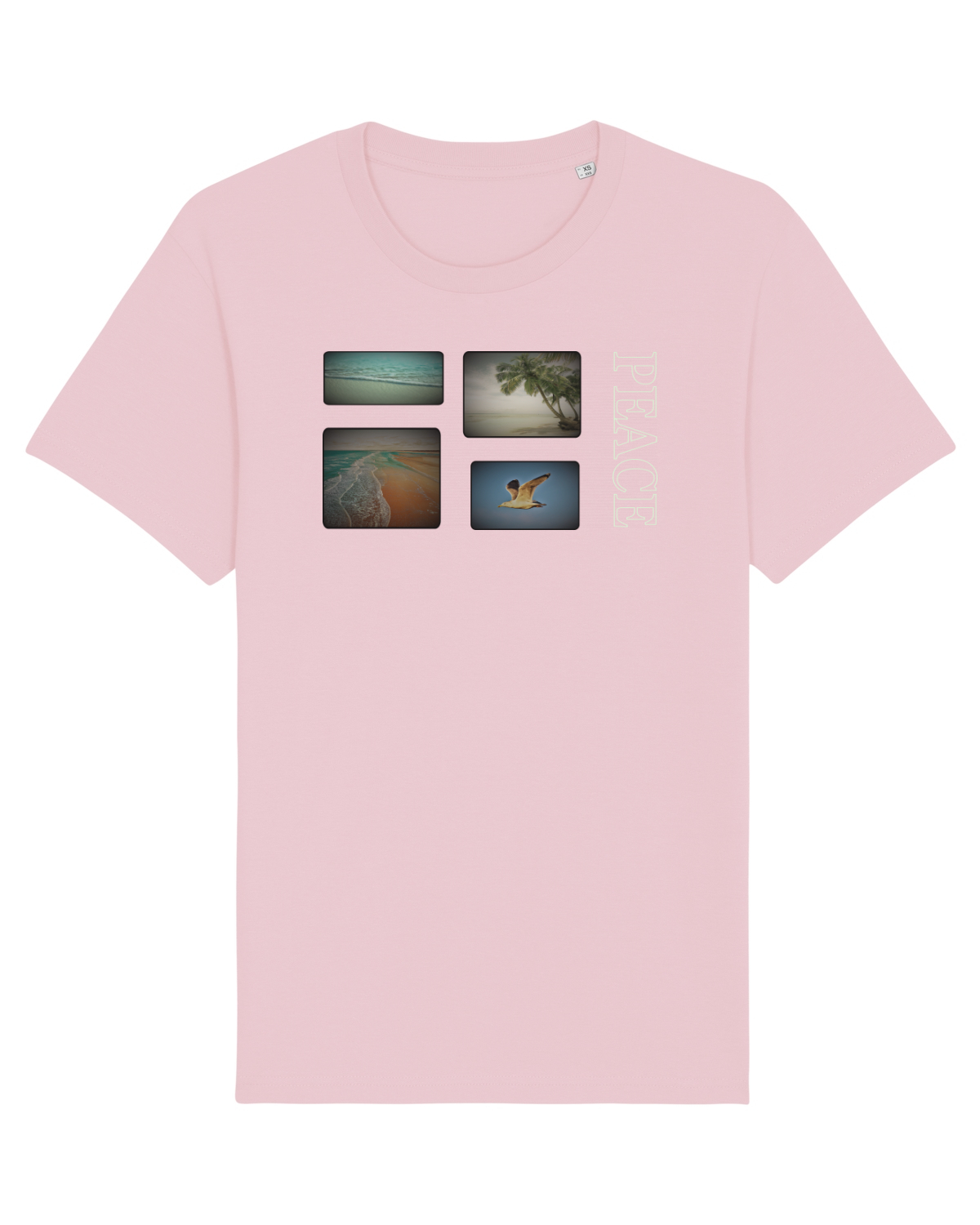 Tricou mânecă scurtă Unisex Rocker Cotton Pink