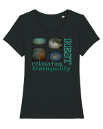 Rest Tricou mânecă scurtă guler larg fitted Damă Expresser