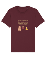 Poezia Cățelușul&rața(ramă) Tricou mânecă scurtă Unisex Rocker