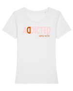 Addicted to Vama Veche Tricou mânecă scurtă guler larg fitted Damă Expresser