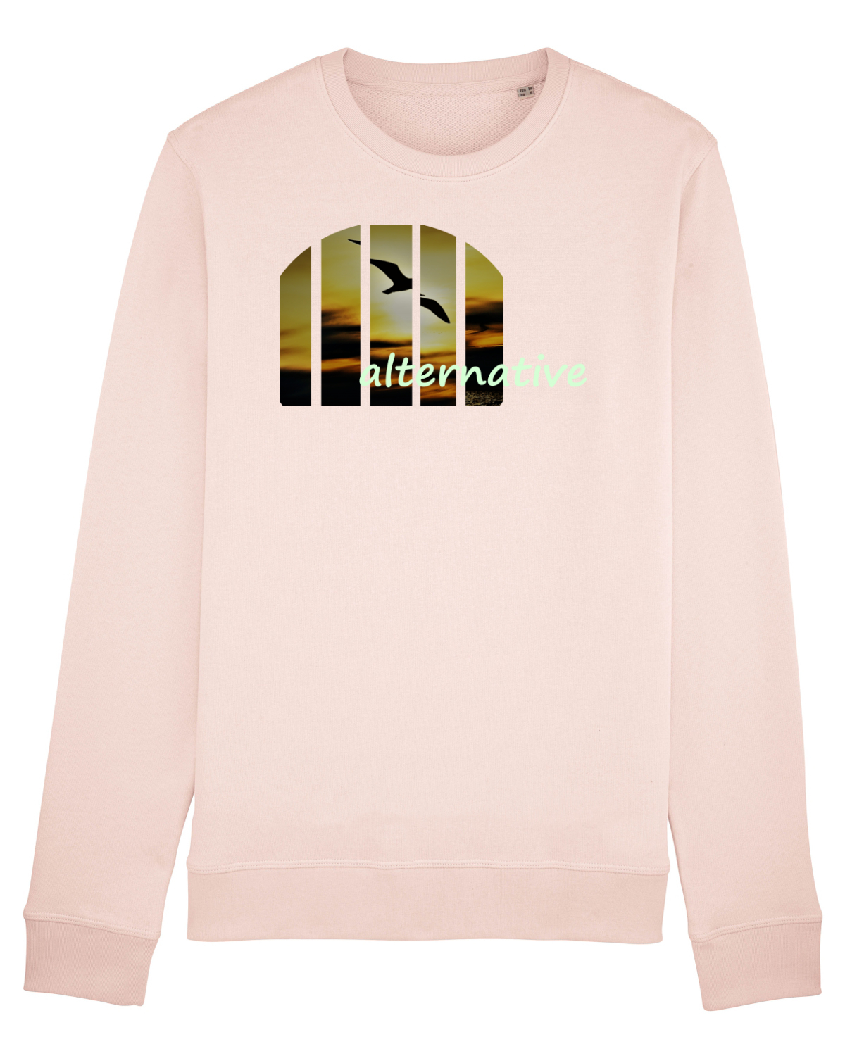 Bluză mânecă lungă Unisex Rise Candy Pink