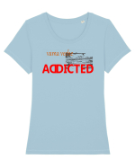Vama Veche Addicted Tricou mânecă scurtă guler larg fitted Damă Expresser