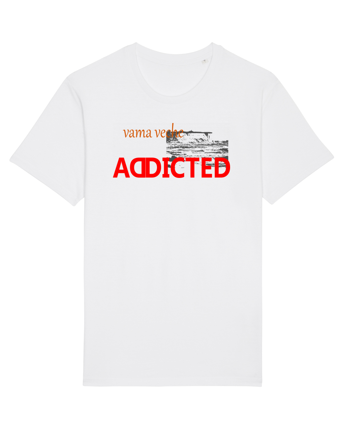 Tricou mânecă scurtă Unisex Rocker White