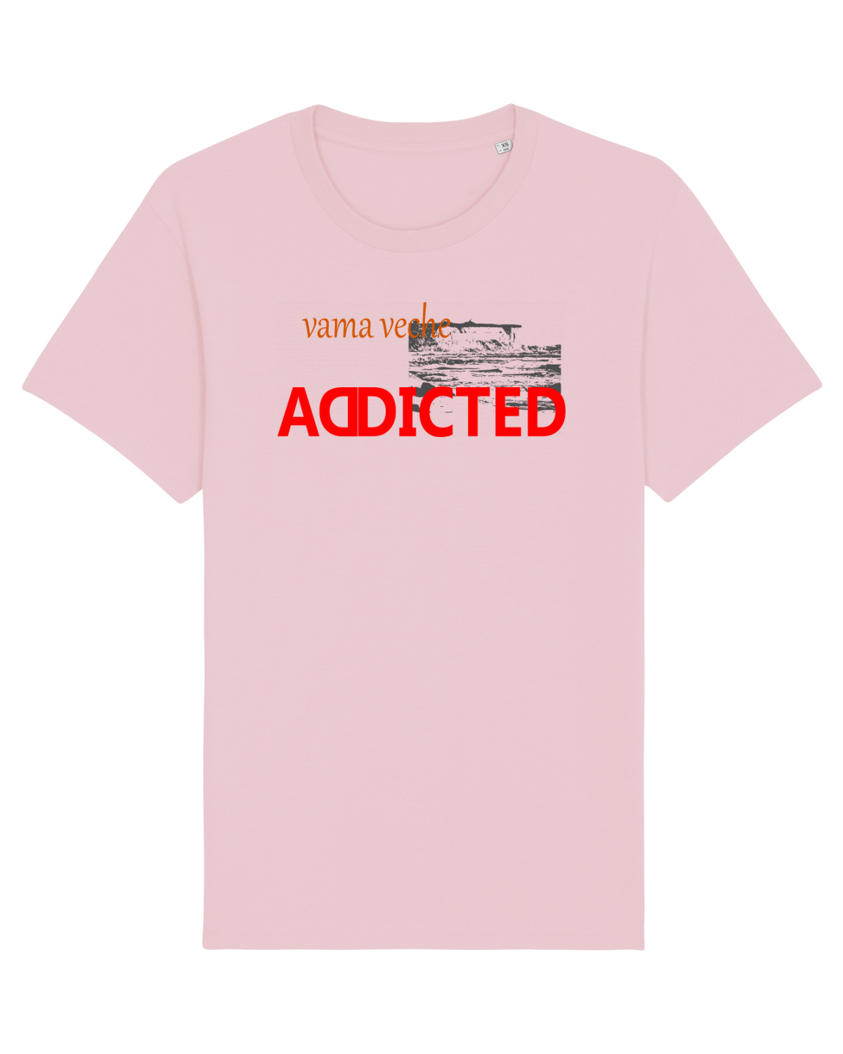 Tricou mânecă scurtă Unisex Rocker Cotton Pink