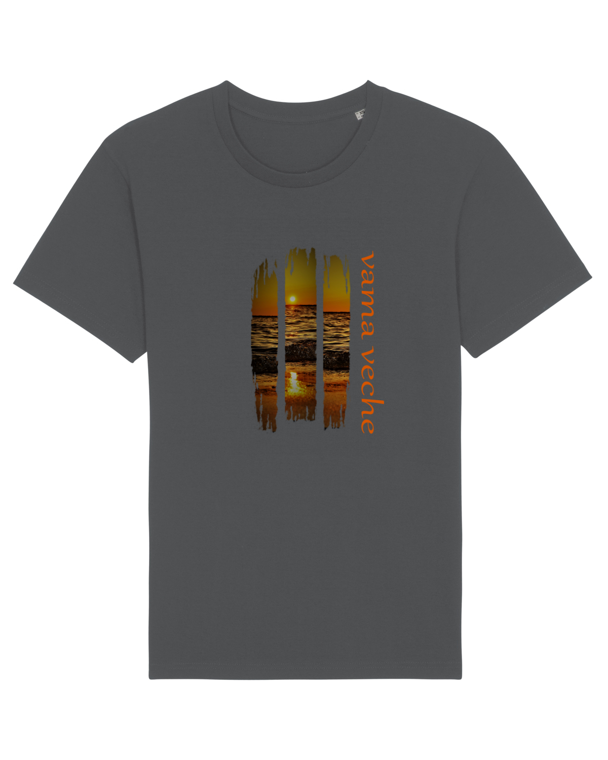 Tricou mânecă scurtă Unisex Rocker Anthracite