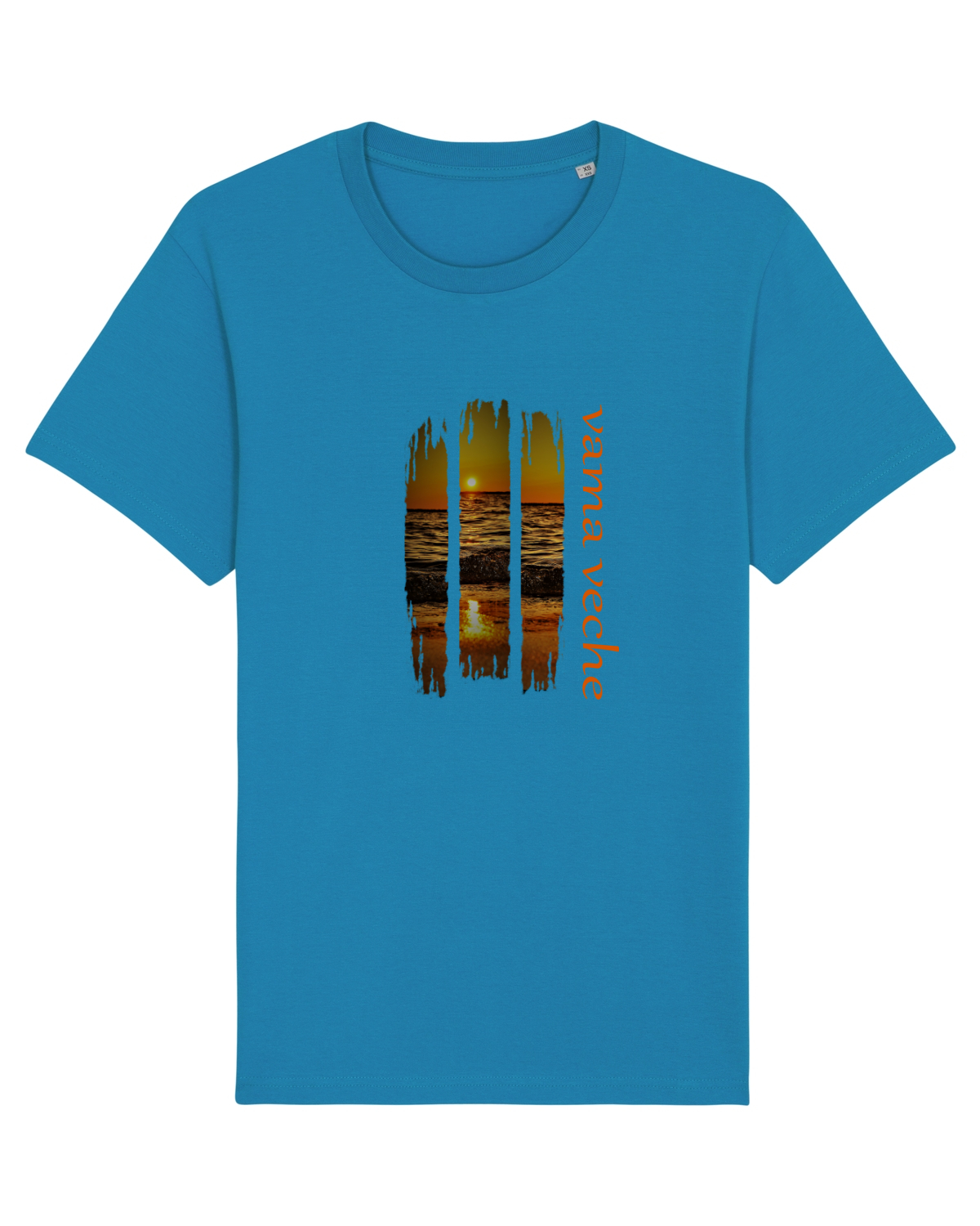 Tricou mânecă scurtă Unisex Rocker Azur