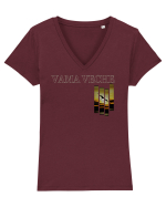 Vama Veche Pescarus Tricou mânecă scurtă guler V Damă Evoker