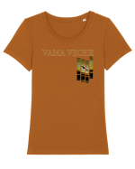 Vama Veche Pescarus Tricou mânecă scurtă guler larg fitted Damă Expresser