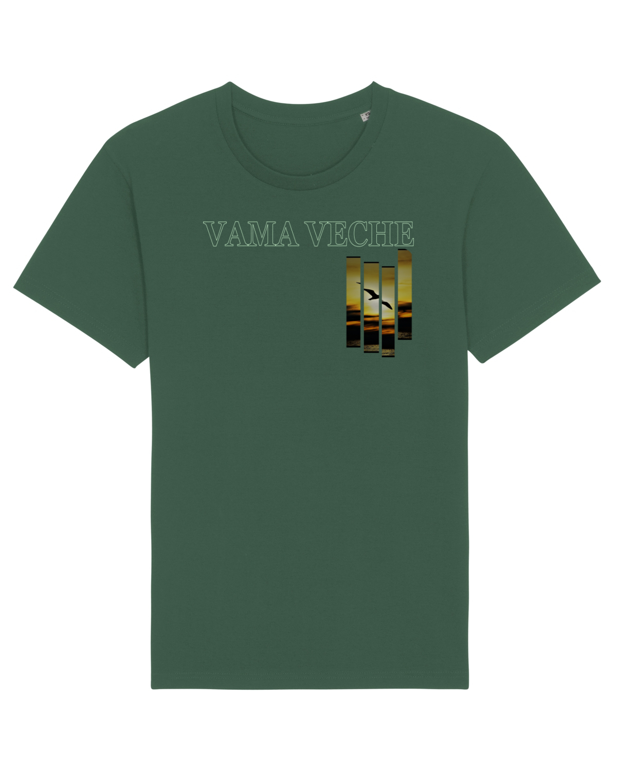 Tricou mânecă scurtă Unisex Rocker Bottle Green