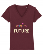 Creative Future Tricou mânecă scurtă guler V Damă Evoker