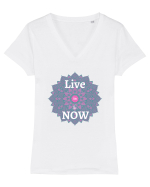 Live in The Now Tricou mânecă scurtă guler V Damă Evoker