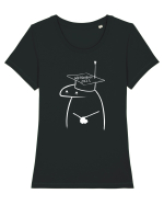 baftă, absolventule Tricou mânecă scurtă guler larg fitted Damă Expresser
