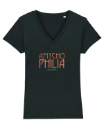 Amychophilia - sexual pleasure from being scratched Tricou mânecă scurtă guler V Damă Evoker