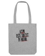 Acum este trecut la viitor (black spray) Sacoșă textilă