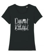 Different Is Beautiful Tricou mânecă scurtă guler larg fitted Damă Expresser