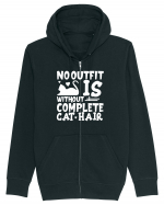No outfit is without complete cat hair Hanorac cu fermoar Unisex Connector