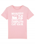 No outfit is without complete cat hair Tricou mânecă scurtă  Copii Mini Creator