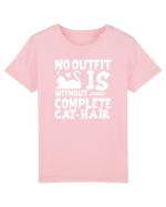 No outfit is without complete cat hair Tricou mânecă scurtă  Copii Mini Creator