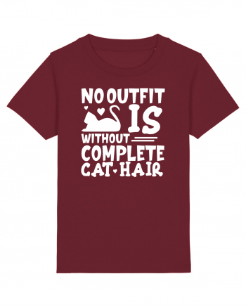 No outfit is without complete cat hair Burgundy