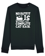 No outfit is without complete cat hair Bluză mânecă lungă Unisex Rise