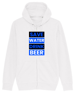 Save water, drink beer Hanorac cu fermoar Unisex Connector