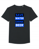 Save water, drink beer Tricou mânecă scurtă guler larg Bărbat Skater