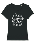 Every Summer has a story Tricou mânecă scurtă guler larg fitted Damă Expresser