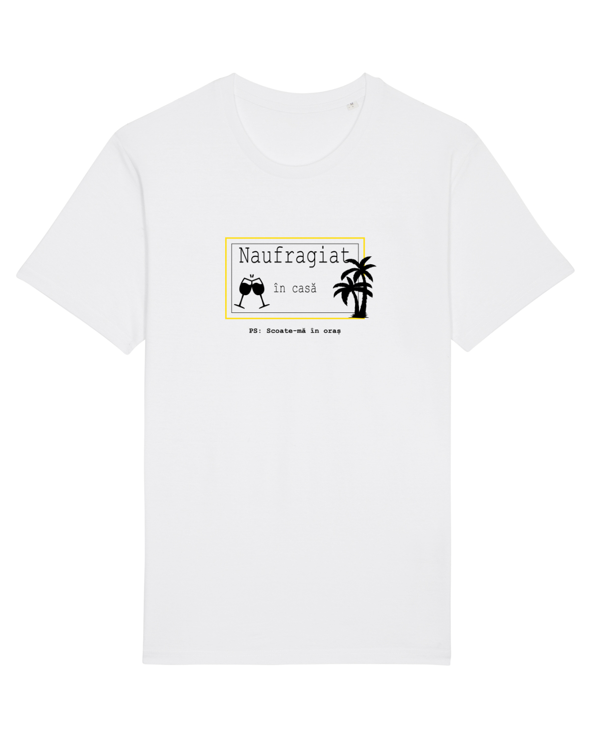 Tricou mânecă scurtă Unisex Rocker White