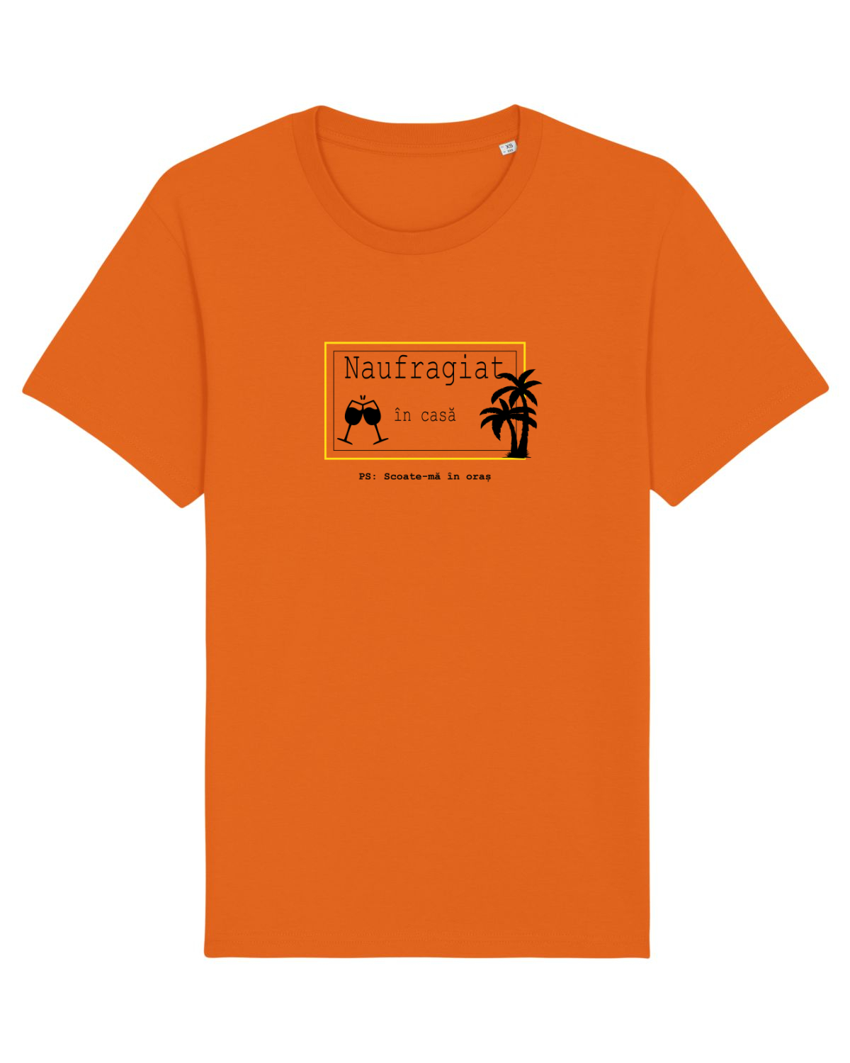 Tricou mânecă scurtă Unisex Rocker Bright Orange