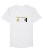 Naufragiat_black-yellow Tricou mânecă scurtă guler larg Bărbat Skater