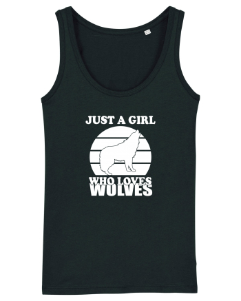 Just a girl who loves wolves Black