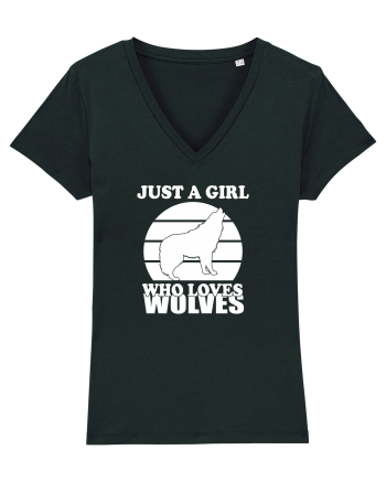 Just a girl who loves wolves Black