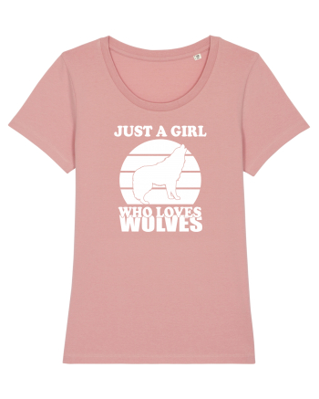 Just a girl who loves wolves Canyon Pink