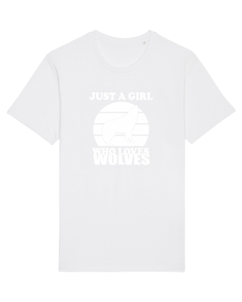 Just a girl who loves wolves White