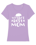 World's Best Mom Tricou mânecă scurtă guler larg fitted Damă Expresser