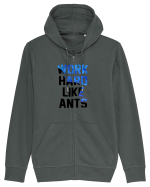 Work hard like ants Hanorac cu fermoar Unisex Connector