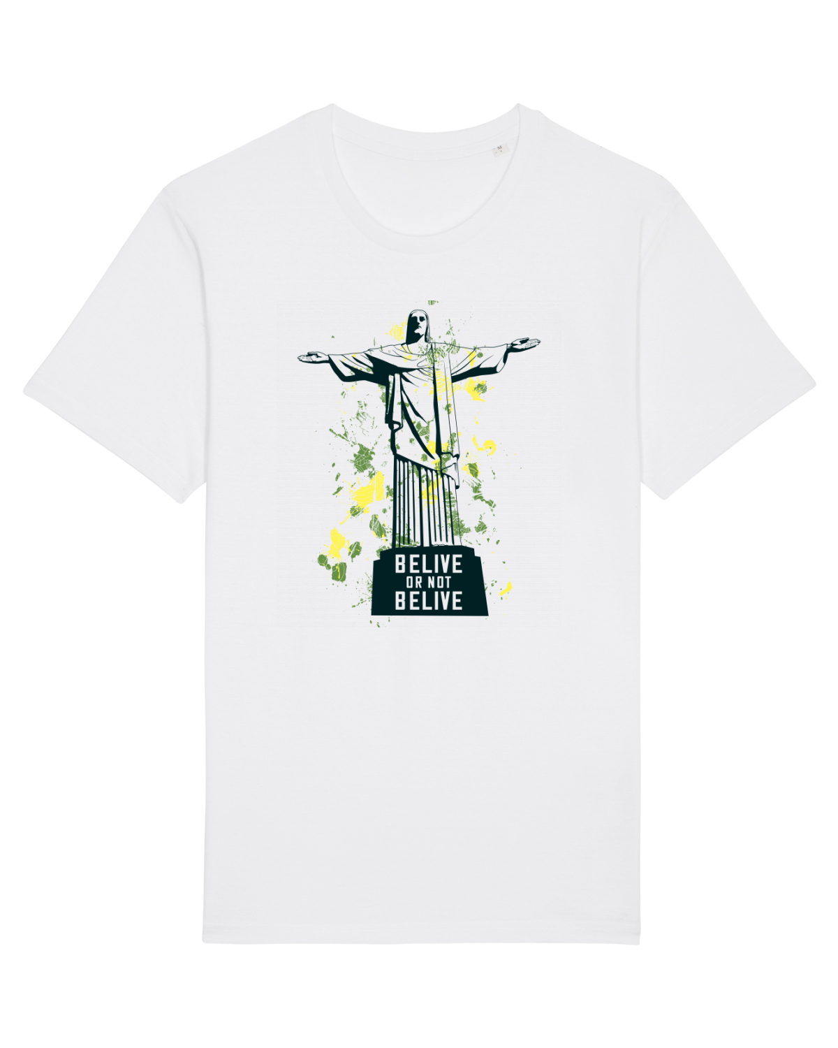 Tricou mânecă scurtă Unisex Rocker White