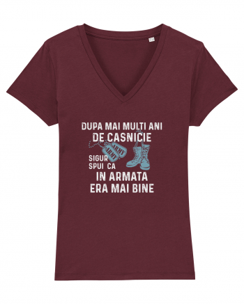 In armata era mai bine Burgundy