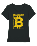 B The Change Tricou mânecă scurtă guler larg fitted Damă Expresser