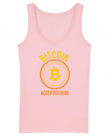 Bitcoin Accepted Here Cotton Pink