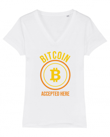 Bitcoin Accepted Here White