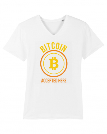 Bitcoin Accepted Here White