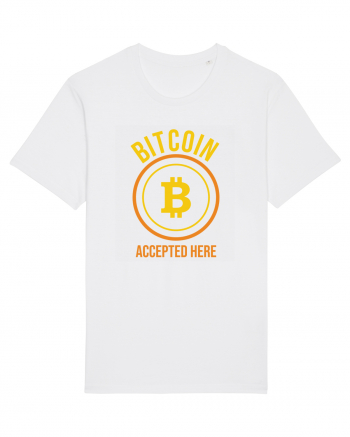 Bitcoin Accepted Here White