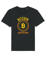 Bitcoin Accepted Here Tricou mânecă scurtă Unisex Rocker