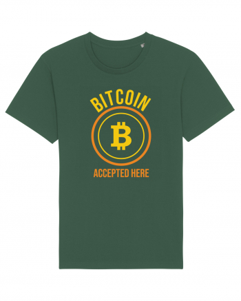 Bitcoin Accepted Here Bottle Green