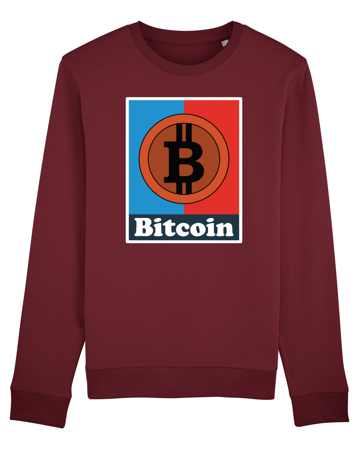 Bluză mânecă lungă Unisex Rise Burgundy