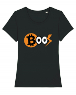 Bitcoin Boos Tricou mânecă scurtă guler larg fitted Damă Expresser